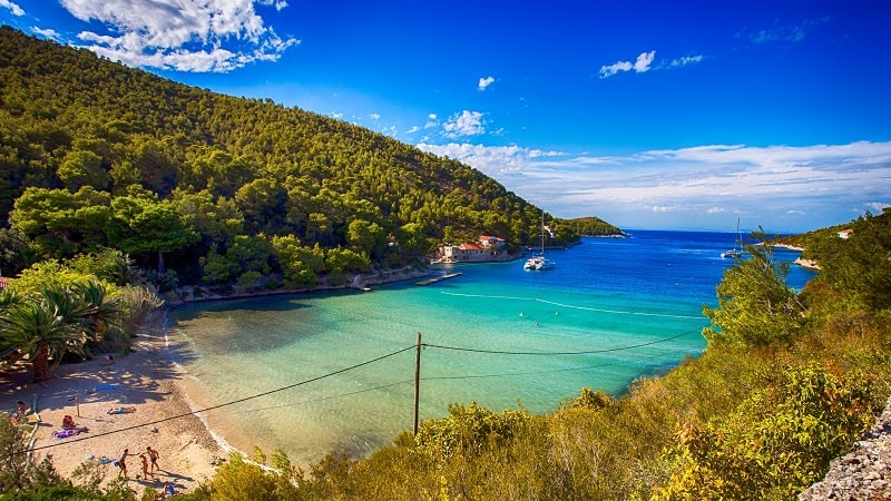 Vis - Plage de Porat Biševo
