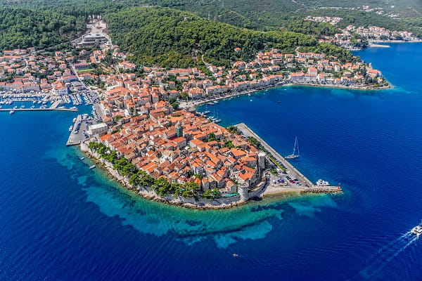 La vieille ville de Korčula, Croatie
