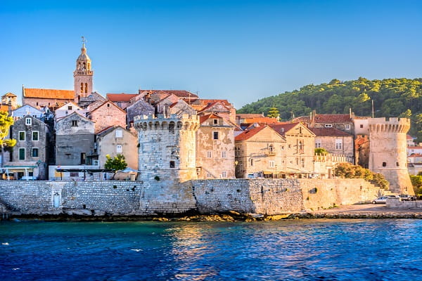 La vieille ville de Korčula, Croatie