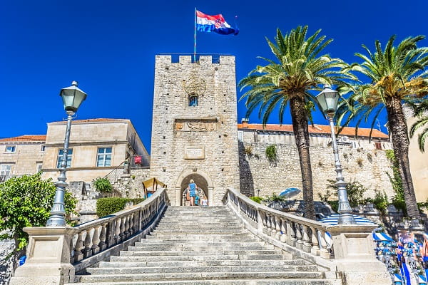 La vieille ville de Korčula, Croatie