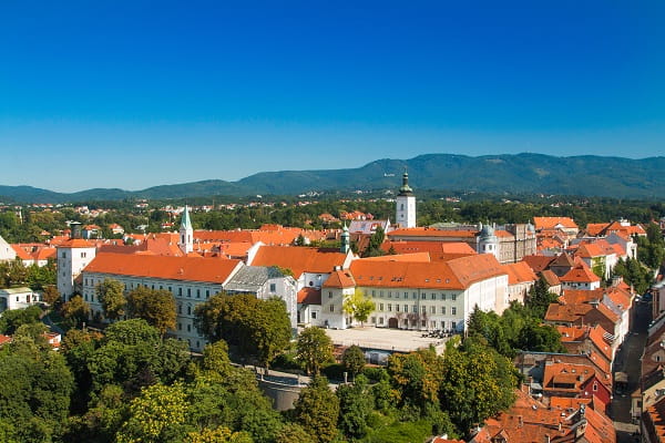 La Haute-Ville de Zagreb, Croatie