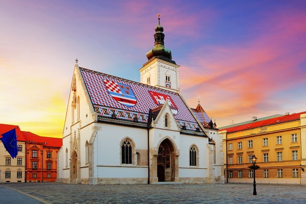 La Haute-Ville de Zagreb, Croatie
